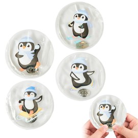Pack of 4 Reusable Pocket Warmers, Children's Hand Warmers for On the Go, Pocket Warmer, Hand Warmer, Penguin, with Great Motifs, Heat Pad for Cold Days and on the Go