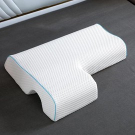Almohada Cuddle para Parejas con Espuma Memory Foam de Recuperación Lenta – Soporte de Cabeza y Brazo