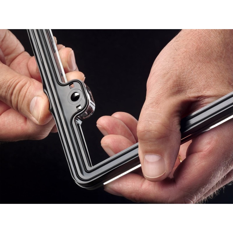 WeatherTech ClearFrame License Plate Frame, Red