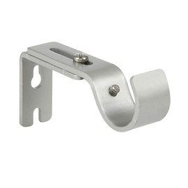 Anndason Heavy Duty Adjustable Curtain Rod Brackets Rod Holders for 1 Inch Rod, Silver Color, (Set of 2)