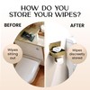 Day Moon™ Brushed Gold Toilet Paper Holder with Shelf, Wipe