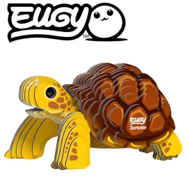 Eugy Tortoise 3D Puzzle - 34 Piece Eco-Friendly Educational Toy Puzzle for Boys, Girls & Kids Ages 6+