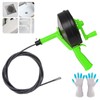 SYANSPAN Heavy Duty Dual Mode (Manual/Automatic) Plumbing Auger, Clog Remover