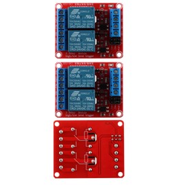 3Pcs 24V 2-Channel Relay Module with Optocoupler Isolation, High/Low Level Trigger Compatible with Arduino