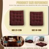 Gfobip Floor Pillows Set Square Chair Cushion Pad Tufted Seat
