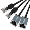 Thzzhnno Cat6 Ethernet Extension Cable 1.6FT, 1000Mbps RJ45 Male to