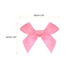 MECCANIXITY 60Pcs Mini Ribbon Bow 1.5" Mini Fabric Satin Ribbon