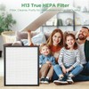 MOOKA KJ217 Air Purifier Filter, 3-in-1 True HEPA Filter, High-Efficiency