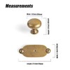 Goo-Ki Antique Brass Zinc Alloy Cabinet Knob with Backplate -