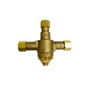 H.C. BT-T39LF-38 Under Counter Thermostatic Mixing Valve, 3/8 inches, Brass