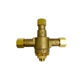 H.C. BT-T39LF-38 Under Counter Thermostatic Mixing Valve, 3/8 inches, Brass