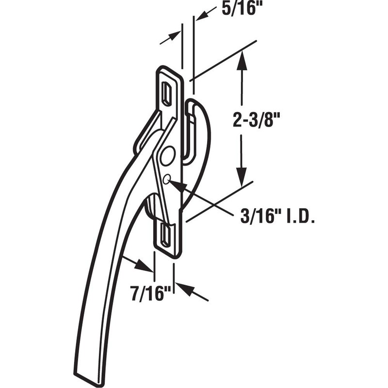 Prime-Line H 3539 Aluminum Casement Window Locking Handle (Single Pack)