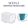 SPEPLA 6x4x4 Shipping Boxes Set of 40, White Corrugated Cardboard