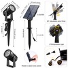 CREPOW Solar Spot Lights Outdoor, 2 Pack Solar Landscape Spotlights
