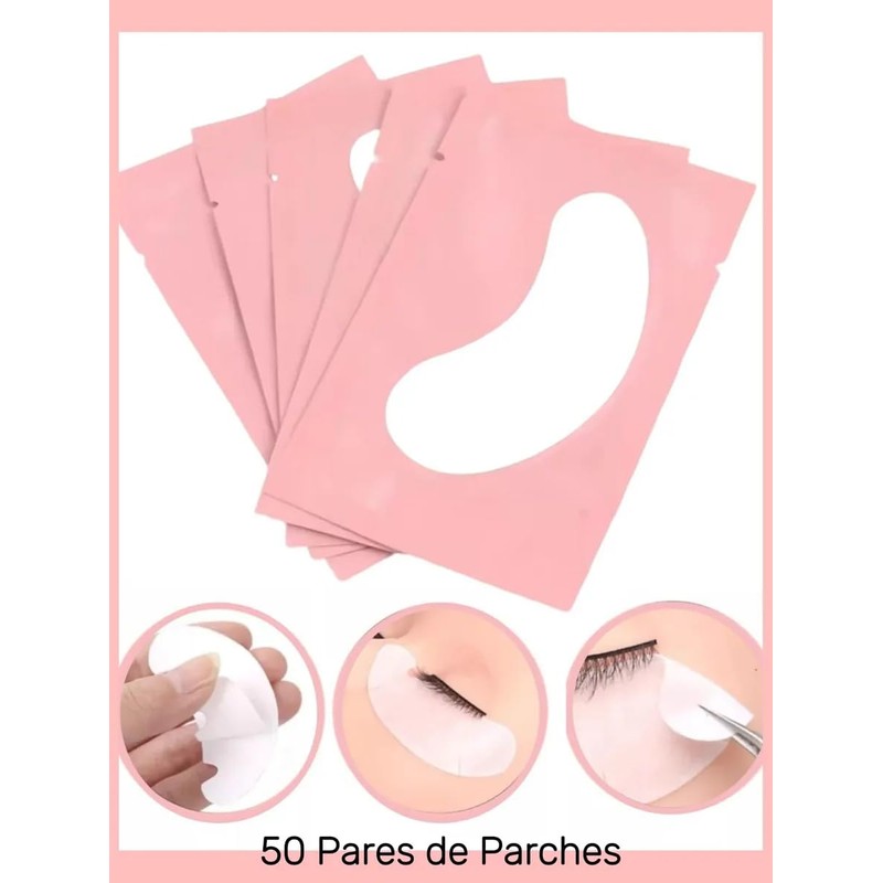 50 Pares Parches Empaque Hidrogel Para Ojos Pestañas, Almohadillas de