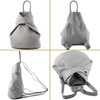 modamoda de - T179 - Italian Women's Leather Backpack Bag,