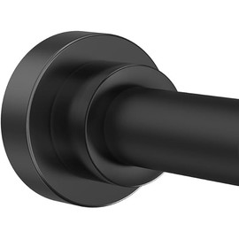 Shower Curtain Rod 31-80 in Adjustable Curtain Rod No Drilling Black Tension Shower Rod Stainless Steel for Bathroom Room Divider