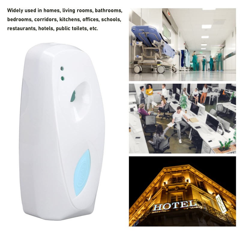 Automatischer Duftzerstäuber mit Zeitgesteuerter Lichtwahrnehmung, Wandmontierter Duftspender Zuhause, Badezimmer, Toilette,