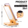 LIKSANGMETALS Wooden Countertop Simple Cell Phone Holder with Mirror (Bamboo)