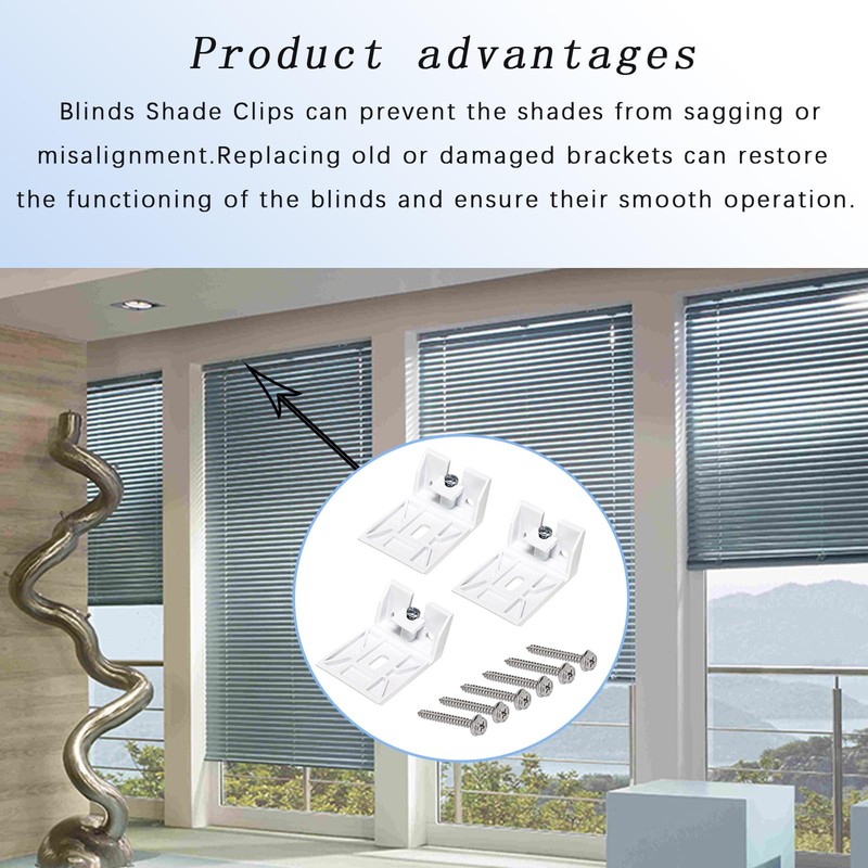 Rosyquarz 3/4" Blinds Shade Brackets,for Hunter Douglas Duette,Honeycomb,Cellular and Applause