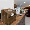Excello Global Products Rustic Suggestion Box with Lock: Wooden Ballot