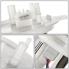 Auto Dynasty (Standard Range Tank) E2441M Electric Fuel Pump Assembly Module Compatible with Ford F-150 4.6L 5.4L 2004, 12V, White