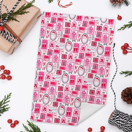 Coquette Preppy Hot Pink Christmas Santa Kitchen Towels Decorative, Girly Christmas Tree Hand Tea Towels for Bathroom, Xmas Winter Snowman Candy Cane Dish Towel Dishcloth, 16x24 Inch