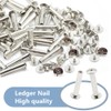 Ruidee 100Pcs/50Set Chicago Screws M5x25mm Book Binding Rivets Screw Posts