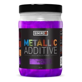Simiron Metallic Additive Pigment Powder for Epoxy Resin/Casting Resin - Resin Art Supplies- Epoxy Floors - Metallic Pigment Powder for Makeup - Non-Toxic (Violet, 32 oz)