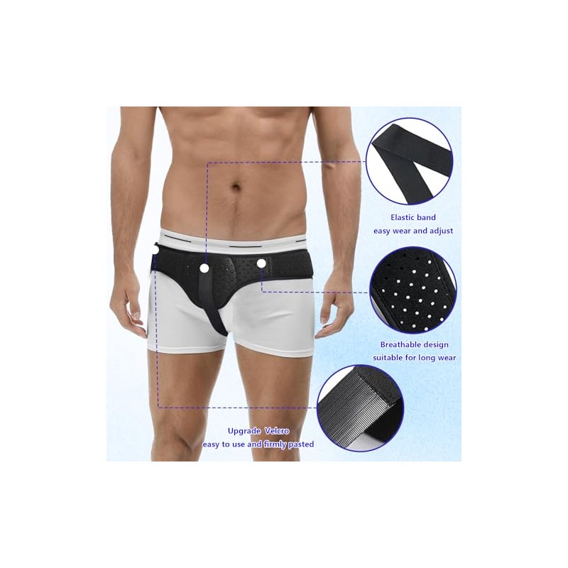 Hernia Belt for Men, Medically Approved Inguinal Hernia Support, L
