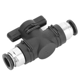 Hand Valve Pneumatic Quick Connector 2-Way Valve Fitting Adapter BUC Switch Joint Controller Tube Hose BUC-08 (8mm)