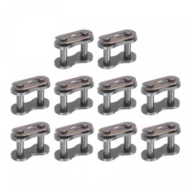 sourcing map 12Pcs #60 Chain Master Connector Link Roller, 3/4" Pitch Carbon Steel, Standard Connecting Split Links for 12A Chain