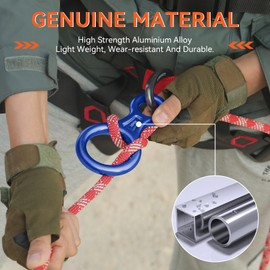AOKWIT Rescue Figure 8 Descender Climbing Gear Downhill Equipment 35KN/3500kg 7075 Aluminum Alloy Rigging Plate for Climbing Belaying and Rappeling Device (Blue)