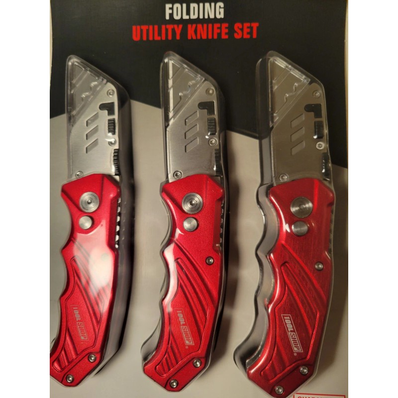 TOOL SHOP NEW Tool Shop Quick Change Folding Utility Knife