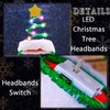 Firuilo Light Up Christmas Headbands Springy Christmas Tree Hairbands With