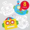 Baker Ross Robot Colouring Masks for Kids Craft Projects (Pack