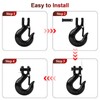 Lechansen G80 Clevis Slip Hook, 5/16" Chain Hooks with Safety