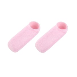 Healvian 1pair Gel Moisturizing Socks for Women No-wash Skin Care Foot Soft and Comfortable Gel Foot Sleeves for Home and