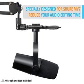 SUNMON MV7 Shock Mount for Shure MV7 Microphone, MV7 Shock Mount Reduces Vibration Noise Matching Boom Arm Mic Stand