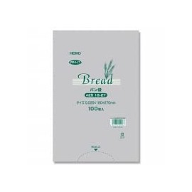 HEIKO PP Bread Bags #25 18-27 (No. 10), 100 Sheets x 3 Bundles (3)