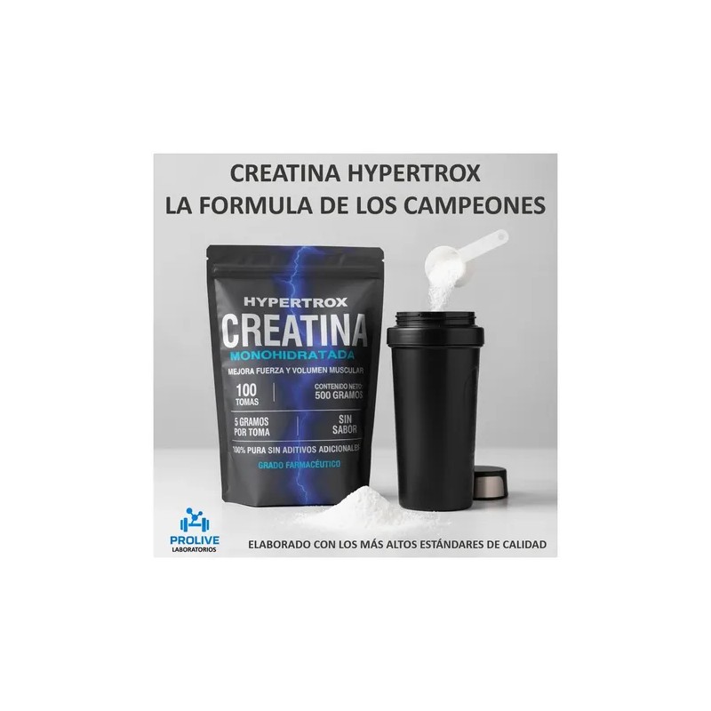 Creatina Monohidratada Usp 500g Micronizada Sin Sabor 100tom