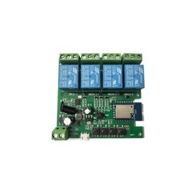 Yitouniu Tuya Smart Life WiFi Momentary Inching Relay Self-Locking Switch Module,DC 7-32V/USB 5V WiFi RF Bluetooth Relay,DIY Smart Home,Compatible with Alexa Goolge Home(4CH Smart Life)