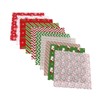 DOITOOL 20Pcs Cotton Craft Fabric Bundle for Christmas Patchwork Sewing