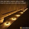 Lacasa Solar Deck Lights, 8 Pack 30LM LED Dock Lights