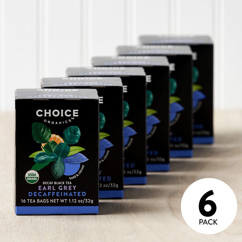 Choice Organics - Organic Decaffeinated Earl Grey Tea (6 Pack)