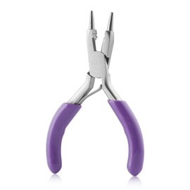 GOLD DEER Round Nose Pliers with Cutting Blade, Tapered Tip for Accessories, Round Yatko for Handicraft, Accessories, Small Object Use, Making Rings, Gripping Tasks, Round Processing, Precision Work
