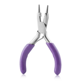 GOLD DEER Round Nose Pliers with Cutting Blade, Tapered Tip for Accessories, Round Yatko for Handicraft, Accessories, Small Object Use, Making Rings, Gripping Tasks, Round Processing, Precision Work