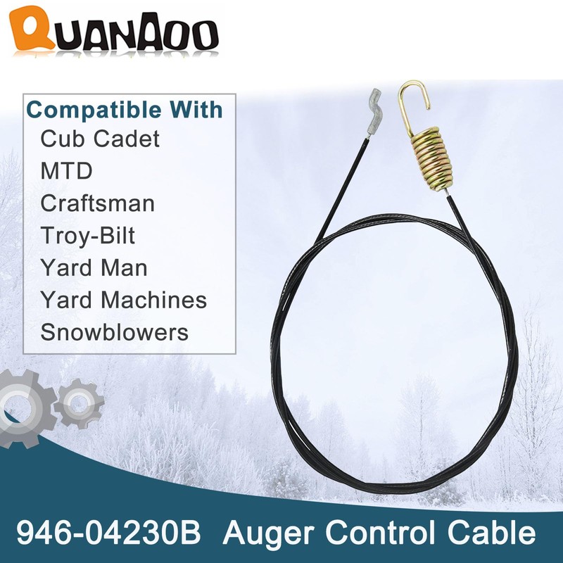 Quanaoo Auger Control Cable 946-04230B for Cub Cadet Craftsman Troy-Bilt