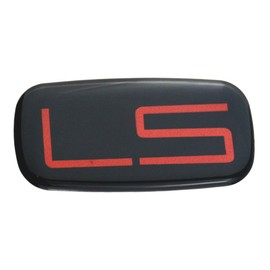 2PCS Epoxy resin LS EMBLEM Badge sticker decal Compatible For 99-07 Silverado Suburban (Red/Black)