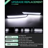 PWOBVZ Dynamic Front & Rear White Side Marker Lights Compatible